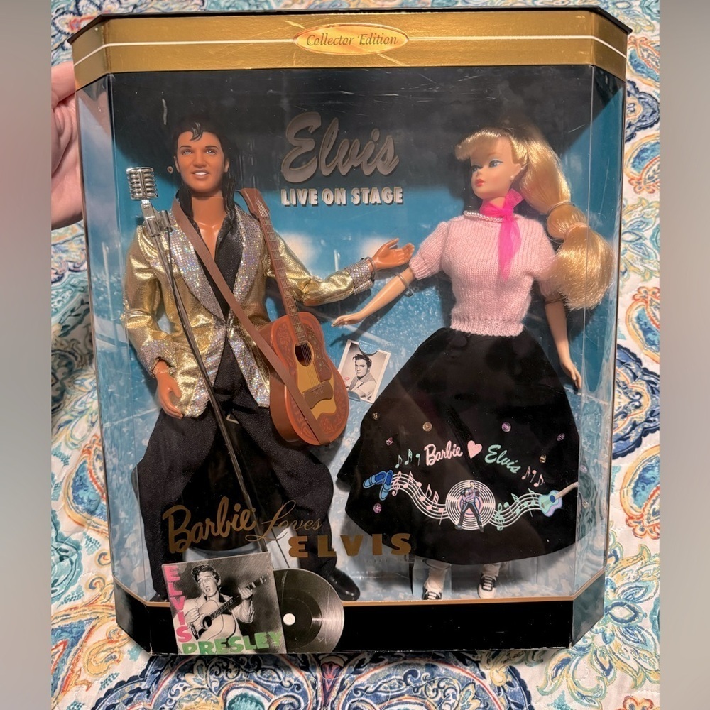 Vintage Mattel Barbie Collectible Barbie Loves Elvis Dolls